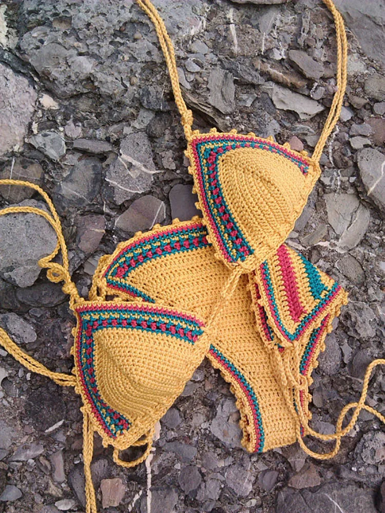 2018 Knitted Swimsuit Sexy Bikini Set Swimwear Women Bathing Suit Handmade Crochet Bikinis Women Swimsuit Brazilian Bikini
2018 Knitted Swimsuit Sexy Bikini Set Swimwear Women Bathing Suit Handmade Crochet Bikinis Women Swimsuit Brazilian Bikini