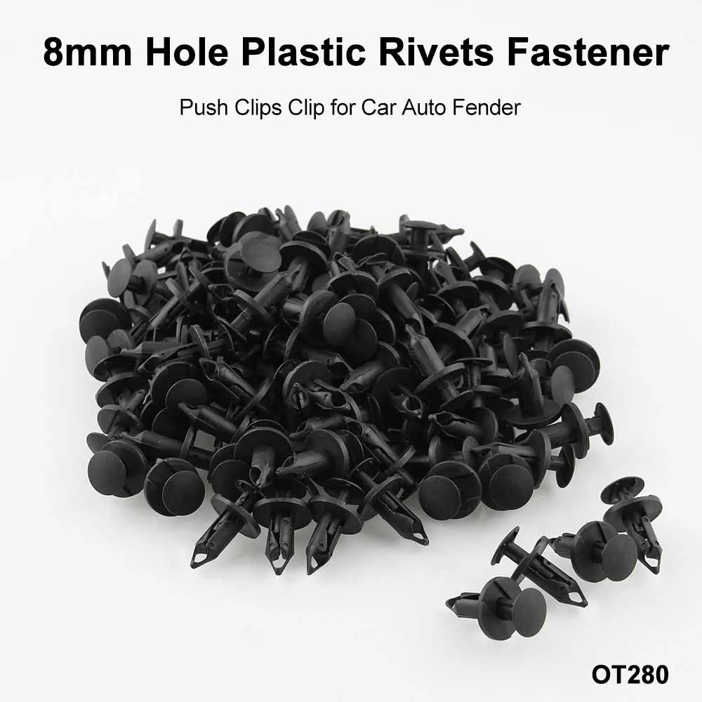 120pcs 8mm Car Bumper Fastener Push Clips Hole Plastic Rivets Fastener Push Clips Clip for Car Auto Fender Car Accessories
120pcs 8mm Car Bumper Fastener Push Clips Hole Plastic Rivets Fastener Push Clips Clip for Car Auto Fender Car Accessories