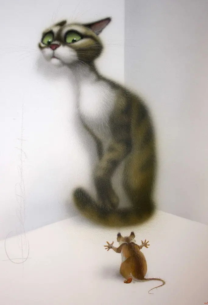 Free Shipping! Modern Art Home Decor Animals Cat And Mouse Oil Painting Printed Canvas Decoration No Framework
Free Shipping! Modern Art Home Decor Animals Cat And Mouse Oil Painting Printed Canvas Decoration No Framework