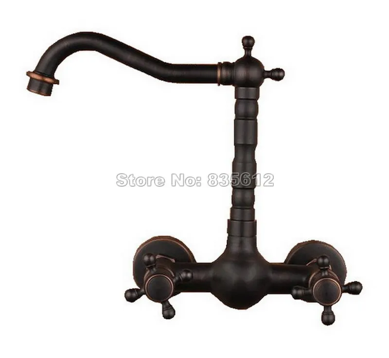 Wall Mounted Classic Black Oil Rubbed Bronze Dual Handles Swivel Spout Mixer Tap / Bathroom Basin and Vessle Sink Faucet Wtf008
Wall Mounted Classic Black Oil Rubbed Bronze Dual Handles Swivel Spout Mixer Tap / Bathroom Basin and Vessle Sink Faucet Wtf008