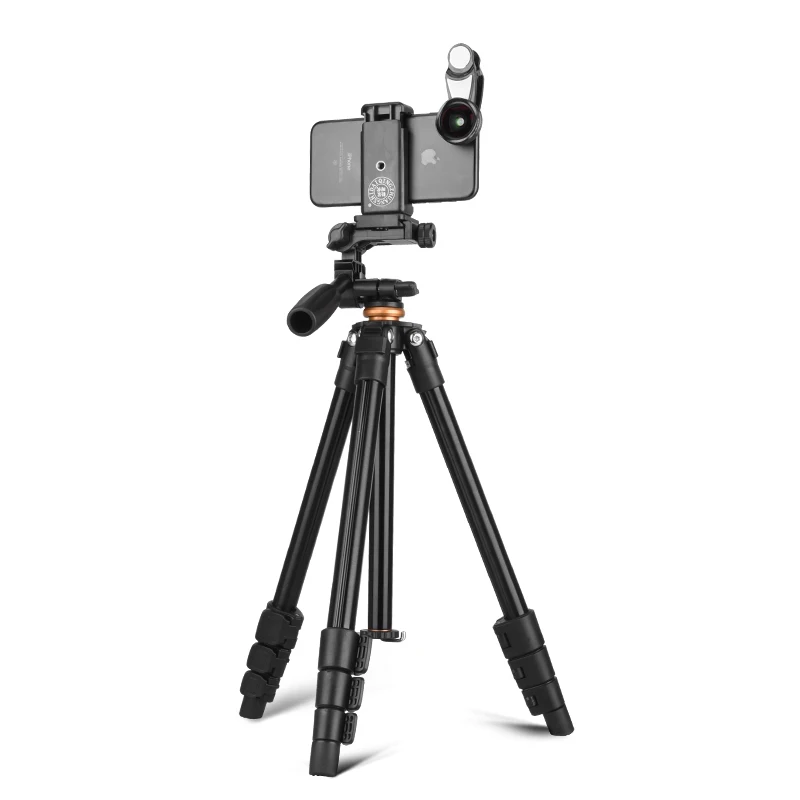 QZSD Q160A Professional aluminum digital video DSLR and mobile phone portable camera tripod with panhead
QZSD Q160A Professional aluminum digital video DSLR and mobile phone portable camera tripod with panhead