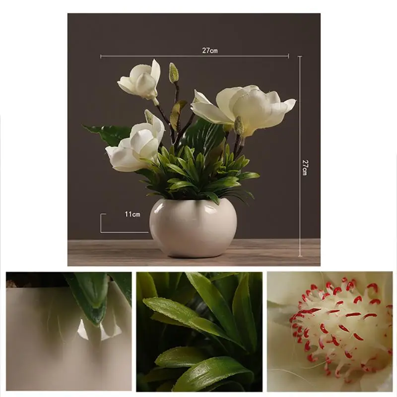 Artificial Potted Flower Michelia Alba Potted Bonsai Trigeminal Festival Home Party Garden Wedding Fake Flowers Decorations
Artificial Potted Flower Michelia Alba Potted Bonsai Trigeminal Festival Home Party Garden Wedding Fake Flowers Decorations
