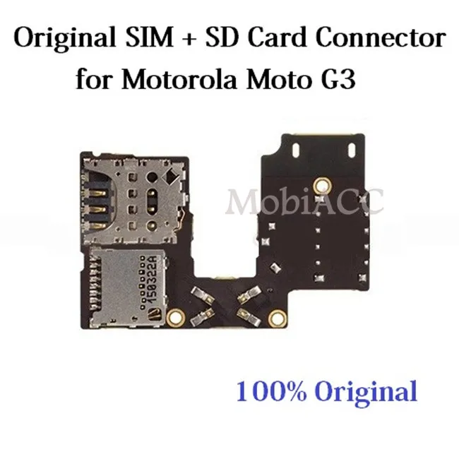100% Original for Moto G3 G 3rd Gen Single SIM SD Card Reader Holder Connector Slot Flex Cable Replacement Repair Parts
100% Original for Moto G3 G 3rd Gen Single SIM SD Card Reader Holder Connector Slot Flex Cable Replacement Repair Parts