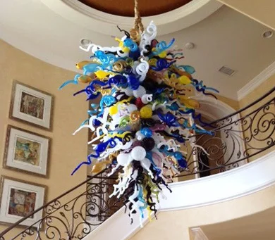 Elegant Colorful New Design Cheap 100% Hand Blown Glass Chandelier Lighting For House Deco
Elegant Colorful New Design Cheap 100% Hand Blown Glass Chandelier Lighting For House Deco