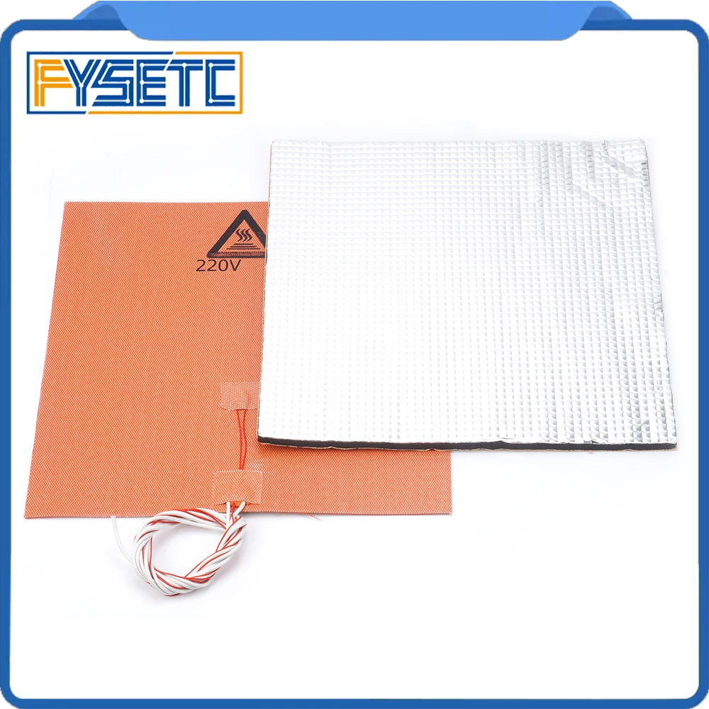 220V 600W Heater Silicone Heater Pad 300X300mm +Foil Self-adhesive Heat Insulation Cotton 300*300*10mm For TEVO Tornado Lulzbot
220V 600W Heater Silicone Heater Pad 300X300mm +Foil Self-adhesive Heat Insulation Cotton 300*300*10mm For TEVO Tornado Lulzbot
