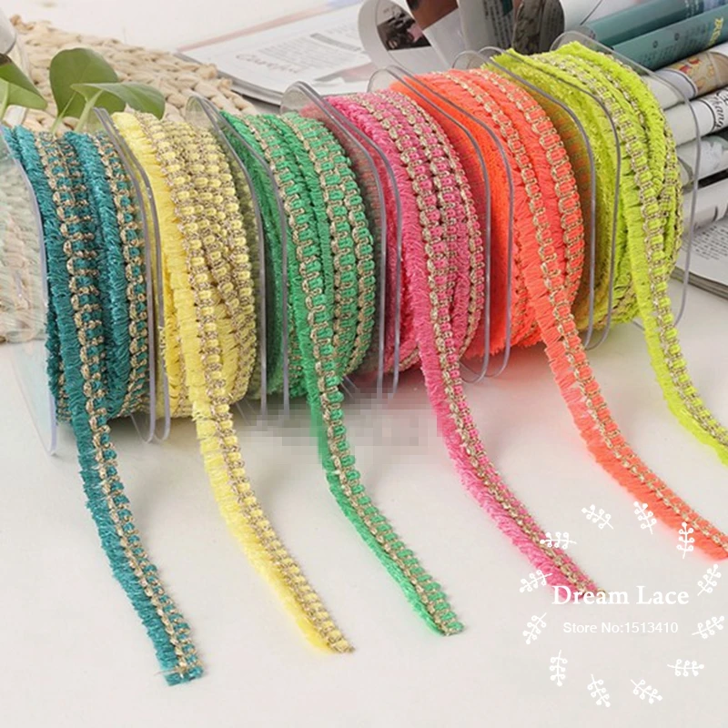 2Yards/Lot 1.2cmWidth Tassel Fringe Ethnic Lace Trim Ribbon Sewing Latin Dress Stage Garment Curtain DIY Accessories
2Yards/Lot 1.2cmWidth Tassel Fringe Ethnic Lace Trim Ribbon Sewing Latin Dress Stage Garment Curtain DIY Accessories