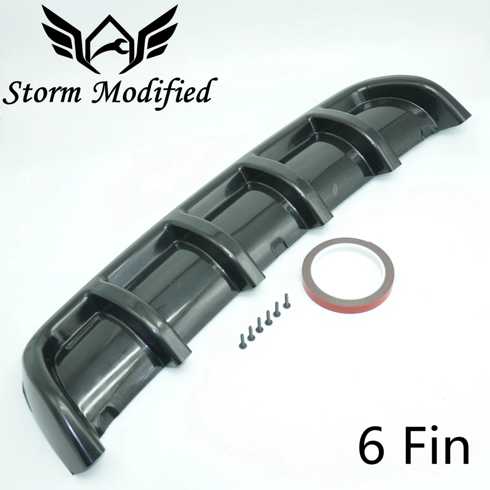 SuTong Universal ABS Car Rear Shark Fin Style Curved Addon Bumper Lip Diffuser 6 Fins Shark Style Diffuser
SuTong Universal ABS Car Rear Shark Fin Style Curved Addon Bumper Lip Diffuser 6 Fins Shark Style Diffuser
