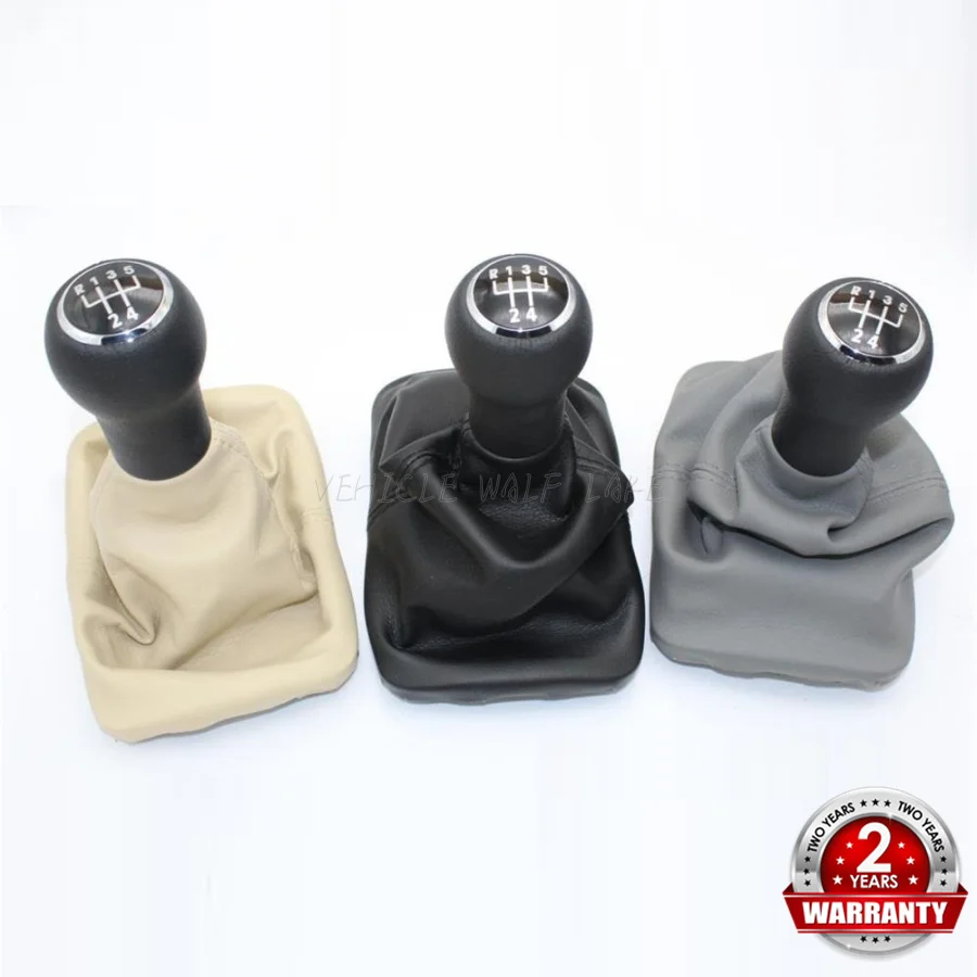 Кожаная ручка переключения передач для VW Beetle 1998 1999 2000 2001 2002 2003 2004 2005 2006 2007|5 speed
