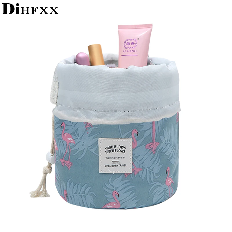 

DIHFXX Women Lazy Drawstring Cosmetic Bag Fashion Travel Makeup Bag Organizer Make Up Case Storage Pouch Toiletry Beauty Kit