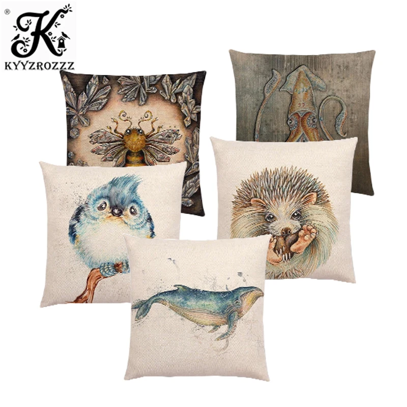 Classic Retro Magical Animals Cool Bird Blue Whale Hedgehog Moonlight Owl Bat Bee Octopus Cushion Cover Sofa Throw Pillow Case
Classic Retro Magical Animals Cool Bird Blue Whale Hedgehog Moonlight Owl Bat Bee Octopus Cushion Cover Sofa Throw Pillow Case