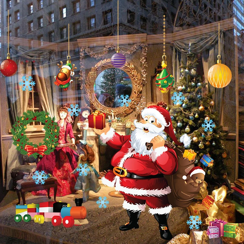 Merry Christmas Wall Sticker Decoration Santa Claus Gift Window Wall Stickers PVC Removable Wall Decals Xmas New Year Home Decor
Merry Christmas Wall Sticker Decoration Santa Claus Gift Window Wall Stickers PVC Removable Wall Decals Xmas New Year Home Decor