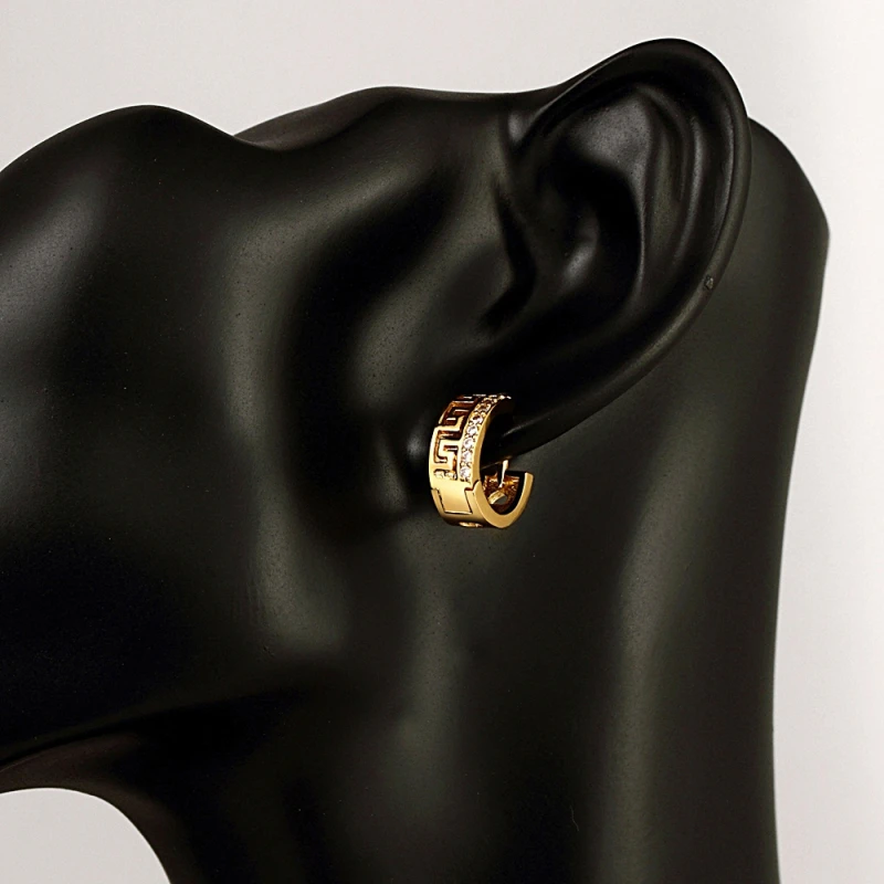 Garilina Ethnic unique design gold White Cubic Zirconia Personality Women's Clip Earrings E2231
Garilina Ethnic unique design gold White Cubic Zirconia Personality Women's Clip Earrings E2231