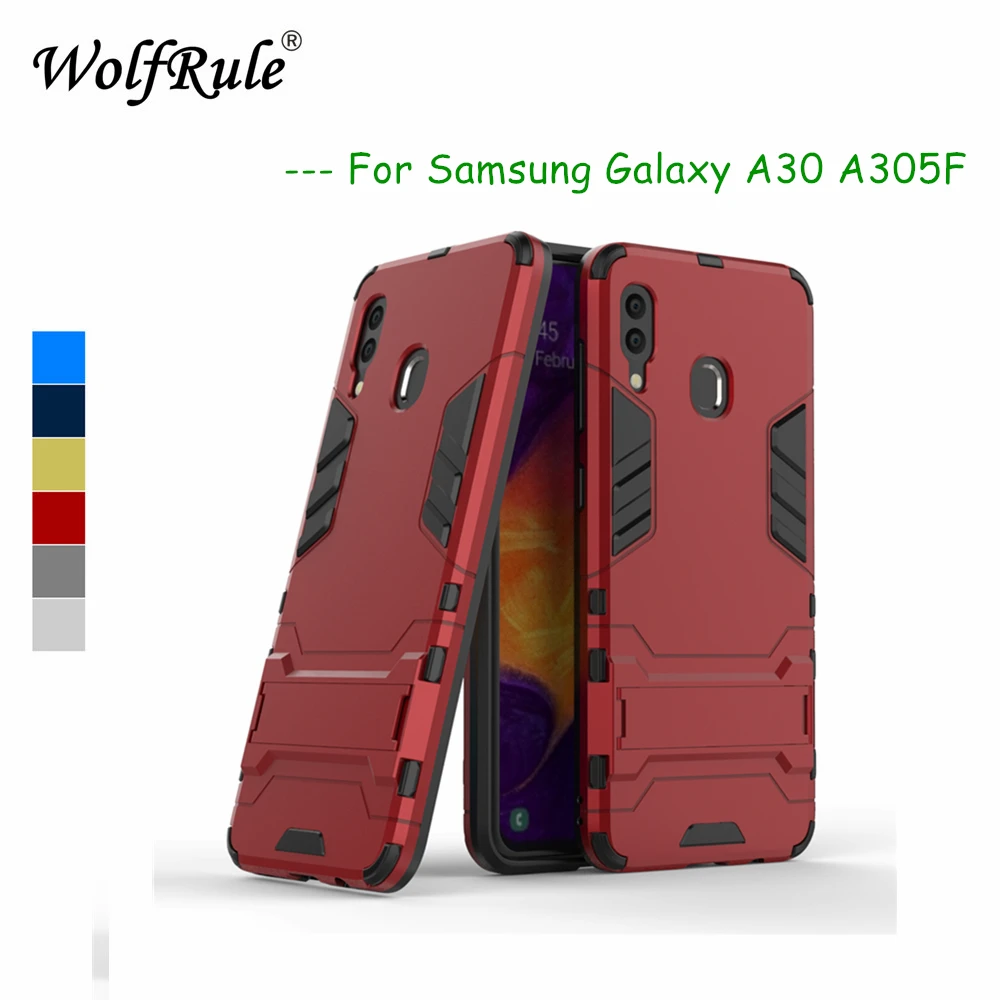 Case For Samsung Galaxy A30 Cover Soft Rubber + Plastic Kickstand Case For Samsung A30 Case Phone Shell A30 SM-A305F Funda 6.4"
Case For Samsung Galaxy A30 Cover Soft Rubber + Plastic Kickstand Case For Samsung A30 Case Phone Shell A30 SM-A305F Funda 6.4"