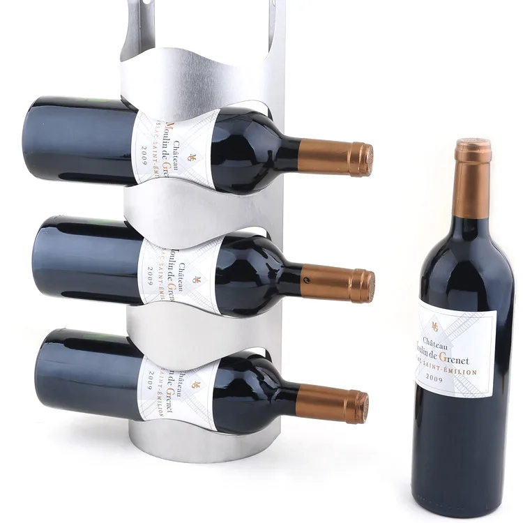 1PC 3 or 4 Hole Stainless Steel Wall Mounted Wine Holder Rack Household Wine Bottle Holder For Homeuse With Screws KJ 3002
1PC 3 or 4 Hole Stainless Steel Wall Mounted Wine Holder Rack Household Wine Bottle Holder For Homeuse With Screws KJ 3002
