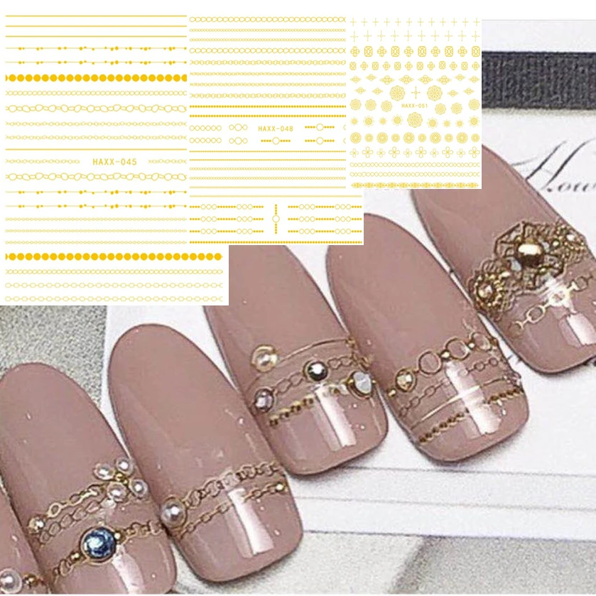 Hanyi series Geometric triangle line HAXX-43-51 3d nail art stickers decal template diy nail tool decorations
Hanyi series Geometric triangle line HAXX-43-51 3d nail art stickers decal template diy nail tool decorations