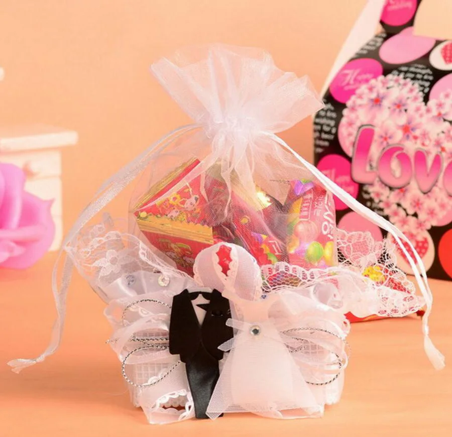 60pcs White Organza Candy Chocolate Bag Bags with Bridegroom/Bride Ribbon For Wedding Party Birthday Baby Shower Favors Gifts
60pcs White Organza Candy Chocolate Bag Bags with Bridegroom/Bride Ribbon For Wedding Party Birthday Baby Shower Favors Gifts