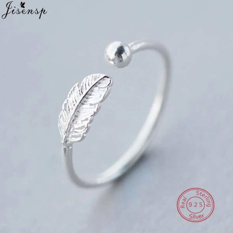 Jisensp 925 Серебряное кольцо с перьями, открытое женское кольцо, простая Женская бижутерия, кольца с бусинами и листьями, Изящные Ювелирные изде...
Jisensp 925 Серебряное кольцо с перьями, открытое женское кольцо, простая Женская бижутерия, кольца с бусинами и листьями, Изящные Ювелирные изде...