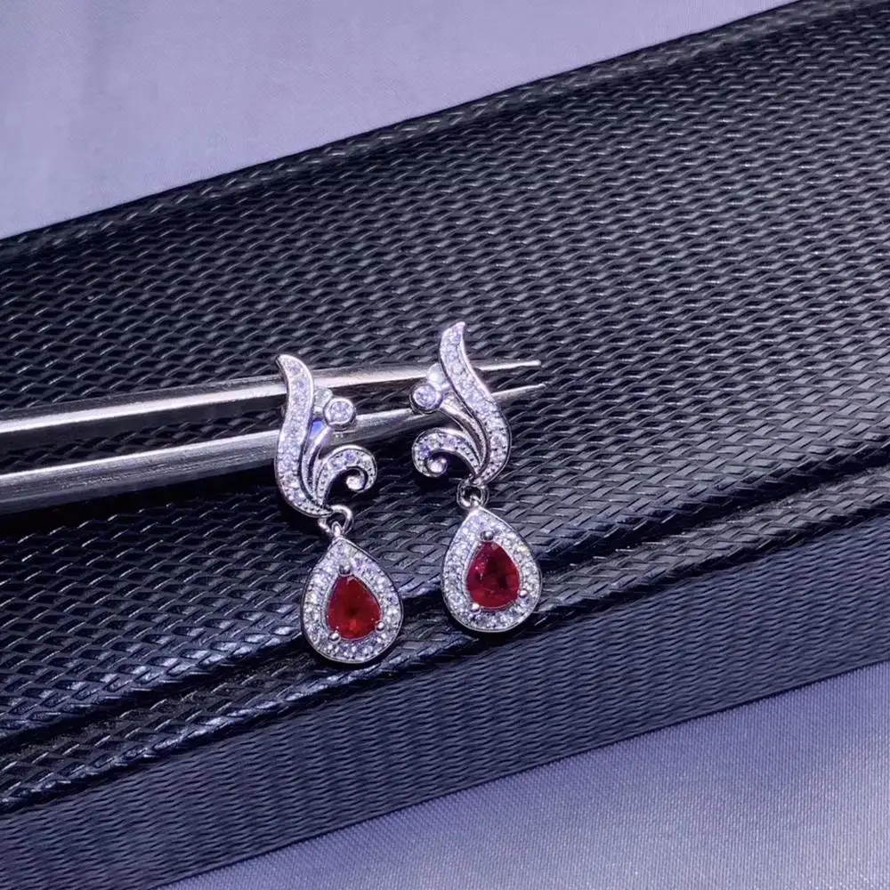 natural red ruby gem drop earrings Natural gemstone earrings fashion flame Water drop 925 silver female girl party gift jewelry
natural red ruby gem drop earrings Natural gemstone earrings fashion flame Water drop 925 silver female girl party gift jewelry