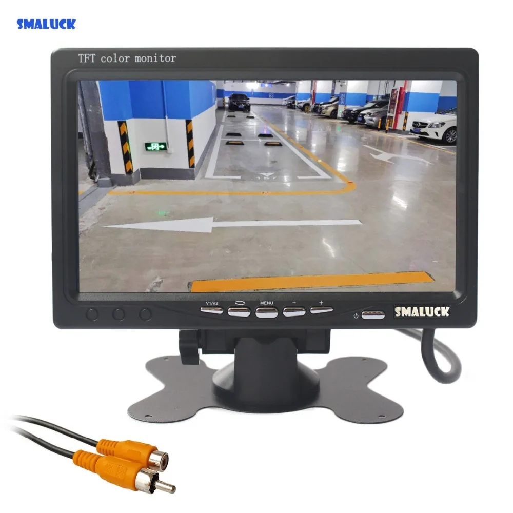 SMALUCK AHD 800x480 7-дюймовый TFT ЖК-монитор для автомобиля, монитор заднего вида, максимальная поддержка 1080P, AHD-камера, 2 видеовхода
SMALUCK AHD 800x480 7-дюймовый TFT ЖК-монитор для автомобиля, монитор заднего вида, максимальная поддержка 1080P, AHD-камера, 2 видеовхода