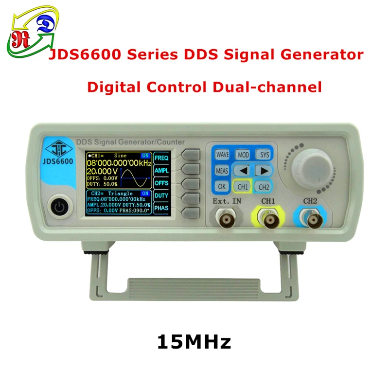 RD JDS6600 серия 15 мГц двухканальный DDS функция генератор сигналов цифровой частоты