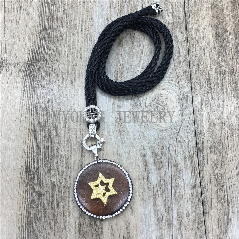 MY1148 Round Wood Slice Paved Rhinestone Pendant Charm Accessories Necklace Chain Jewelry kolye
MY1148 Round Wood Slice Paved Rhinestone Pendant Charm Accessories Necklace Chain Jewelry kolye