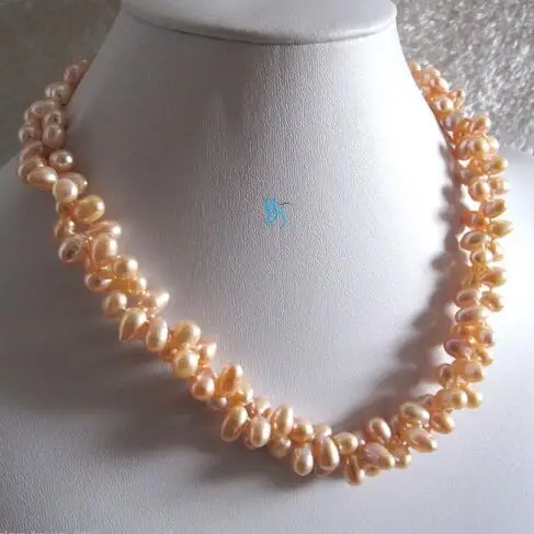 18 "6-7 мм 2 Linha розовый персик риса пресноводного жемчуга strand Цепочки и ожерелья> Женские украшения Бесплатная доставка
18 "6-7 мм 2 Linha розовый персик риса пресноводного жемчуга strand Цепочки и ожерелья> Женские украшения Бесплатная доставка