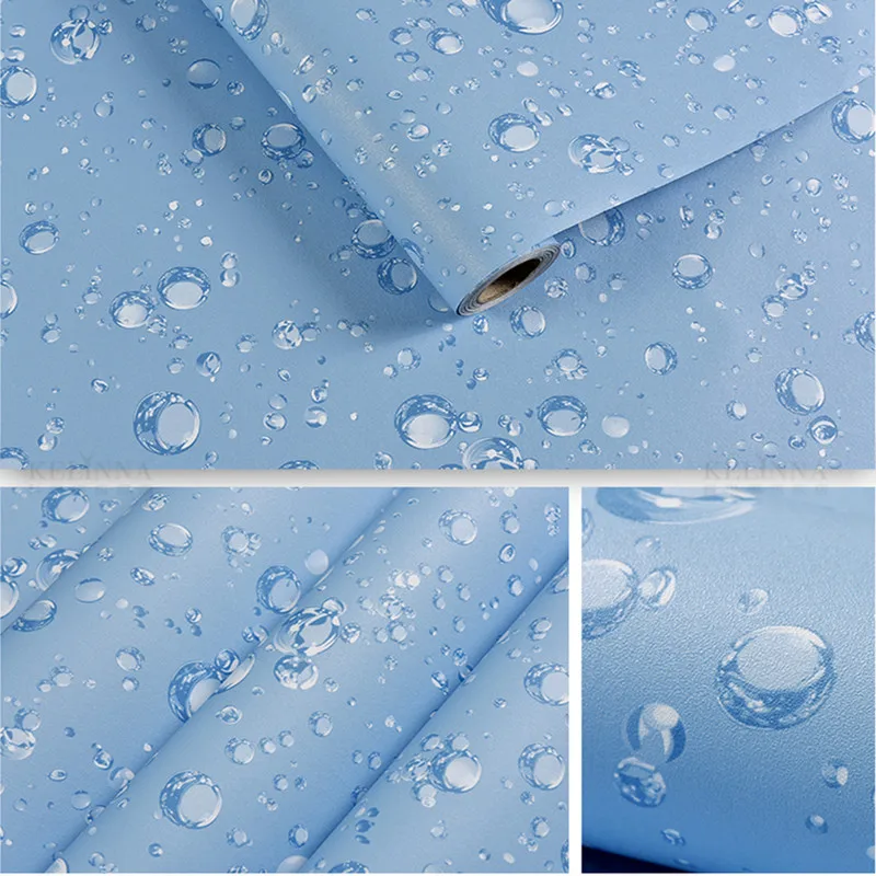 Wallpapers Youman self-adhesive cool wallpaper waterproof pvc blue water droplet dormitory bedroom furniture renovation stickers
Wallpapers Youman self-adhesive cool wallpaper waterproof pvc blue water droplet dormitory bedroom furniture renovation stickers