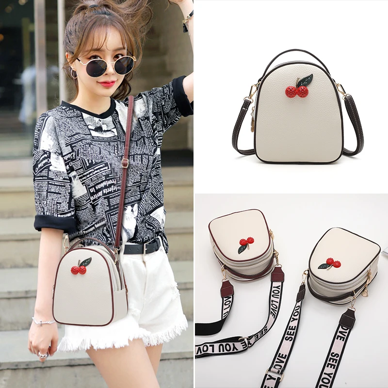 Multi-function Mini Backpack Women Crossbody bag Tiny Cherry Shoulder Bag Girls Small Shell Top-handle Bag with Headphone Hole
Multi-function Mini Backpack Women Crossbody bag Tiny Cherry Shoulder Bag Girls Small Shell Top-handle Bag with Headphone Hole