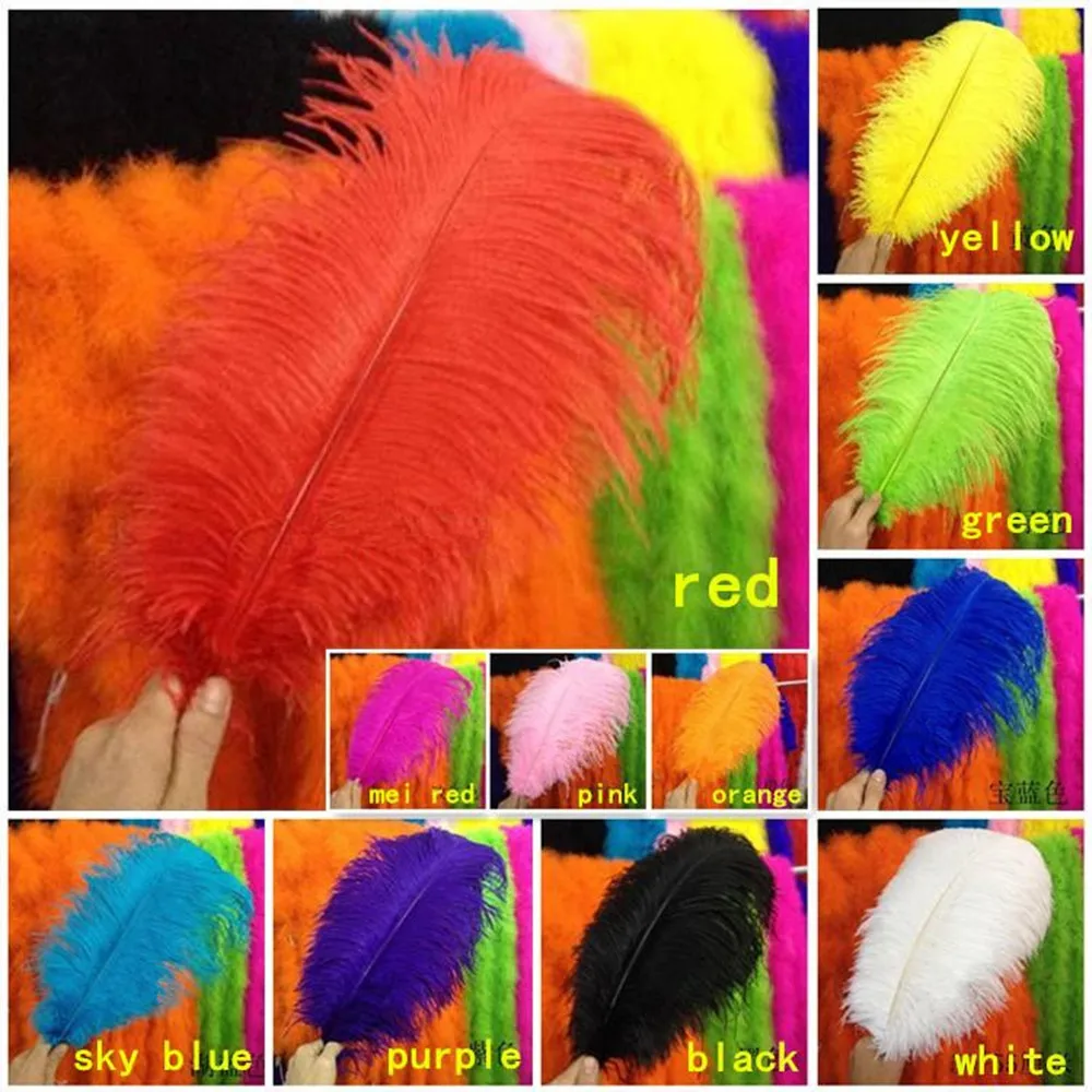 20pcs/lot Wholesale Hard rod multicolor for choose natural Ostrich Feathers 30-35cm /12-14" Wedding Christmas Decorations DIY
20pcs/lot Wholesale Hard rod multicolor for choose natural Ostrich Feathers 30-35cm /12-14" Wedding Christmas Decorations DIY