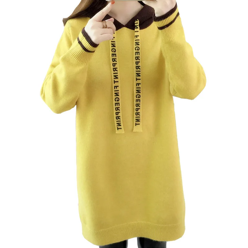 Women Warm Knitted Sweater Dresses Soft Long Sleeve Slim Bodycon Warm Casual Hooded Long Dress Sexy Mini Knit Autumn Dress L74
Women Warm Knitted Sweater Dresses Soft Long Sleeve Slim Bodycon Warm Casual Hooded Long Dress Sexy Mini Knit Autumn Dress L74