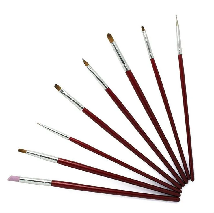 8PCS Rose Red Wood Handle French Nail Art Liner Brushes Drawing Dotting Nail Brush Nail Art Liner Brush
8PCS Rose Red Wood Handle French Nail Art Liner Brushes Drawing Dotting Nail Brush Nail Art Liner Brush