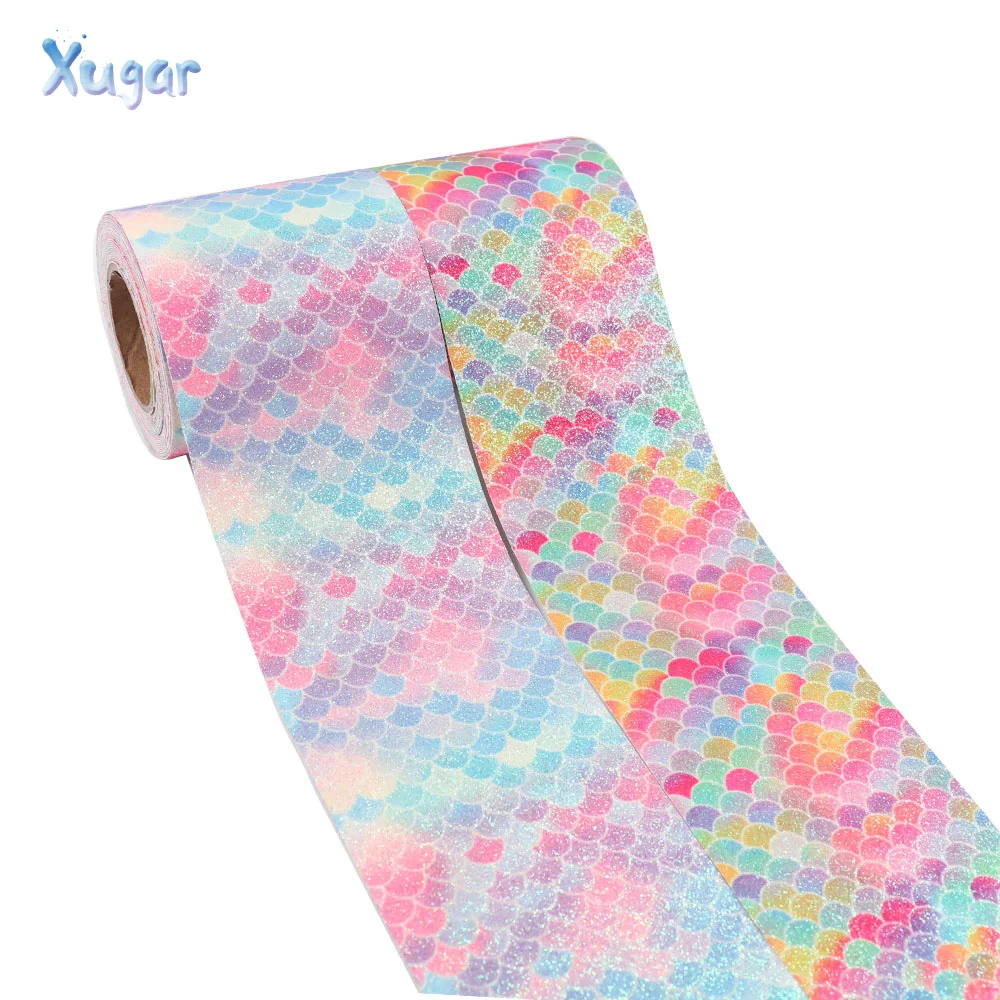 2Y/lot 3" 75mm Rainbow Color Glitter Mermaid Ribbon DIY Hair Bows Accessories DIY Bags Materials Holiday Decorations Materials
2Y/lot 3" 75mm Rainbow Color Glitter Mermaid Ribbon DIY Hair Bows Accessories DIY Bags Materials Holiday Decorations Materials