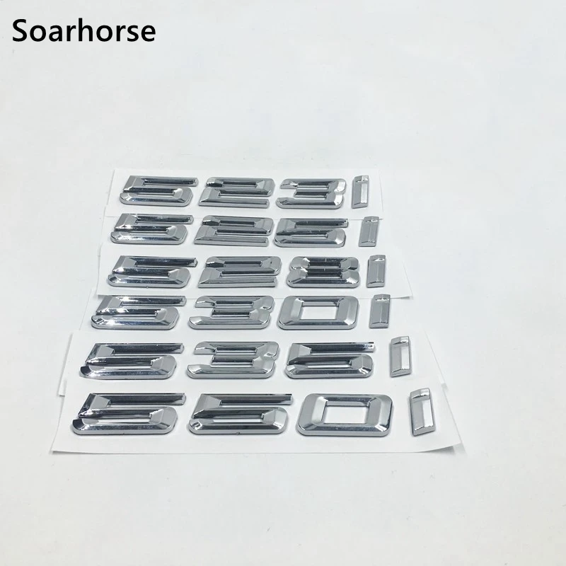 Soarhorse Car Emblem For BMW 523i 525i 528i 530i 535i 550i Letters Logo Badge Sticker Fit 5-Series E60 E61 F10 F11
Soarhorse Car Emblem For BMW 523i 525i 528i 530i 535i 550i Letters Logo Badge Sticker Fit 5-Series E60 E61 F10 F11