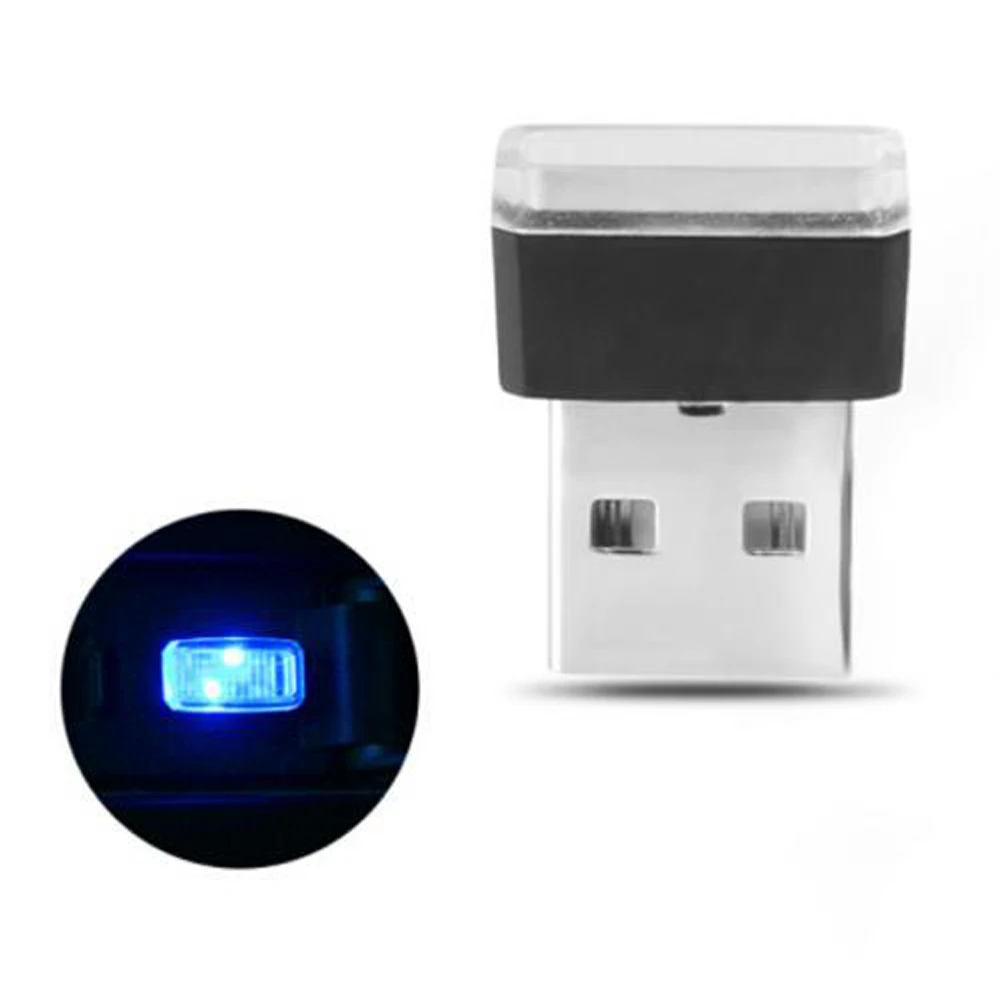 Автомобильный Универсальный USB светодиодный декоративный свет автозапчасти для