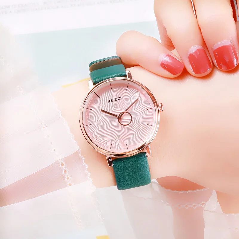 2019 KEZZI Luxury Women Green Dial Bracelet Quartz Clock LeatherFashion Creative Dress Watches For Ladies Women Gift
2019 KEZZI Luxury Women Green Dial Bracelet Quartz Clock LeatherFashion Creative Dress Watches For Ladies Women Gift