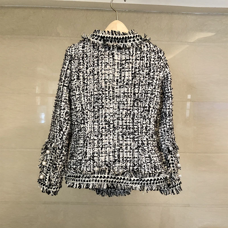 BLLOCUE High Quality Autumn Winter Women Jacket Coat 2018 Runway Tweed Double Breasted Pearl Tassel Long Sleeve Fashion Outerwea
BLLOCUE High Quality Autumn Winter Women Jacket Coat 2018 Runway Tweed Double Breasted Pearl Tassel Long Sleeve Fashion Outerwea