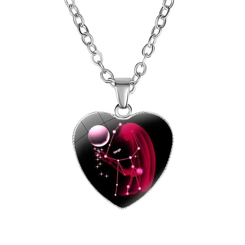 NIUYITID Twelve Constellation Necklaces & Pendants Zodiac Necklace For Women Girl Jewelry Neckless Valentine's Day Gift Love |