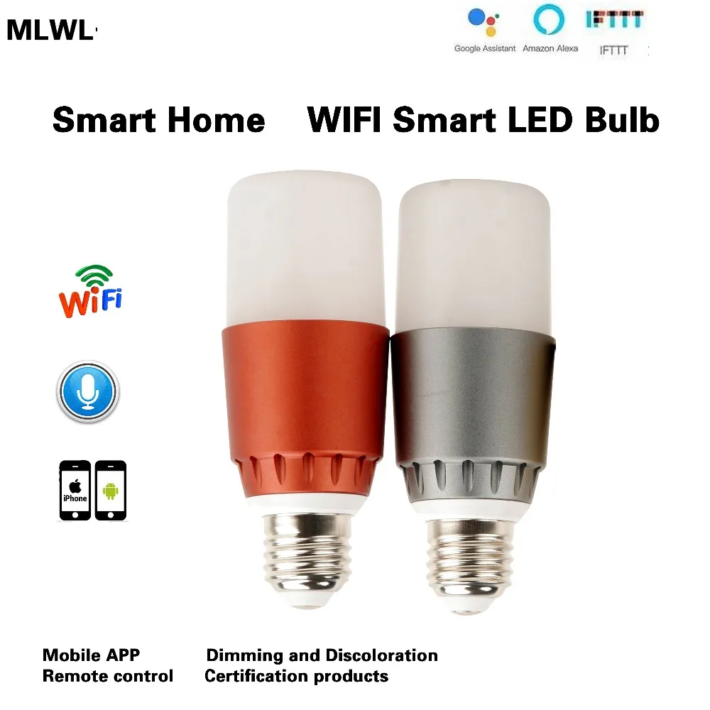 MLWX Smart WiFi Light Bulb 7W E27Dimmable Wireless WiFi Tuya Smart APP Remote Control Bulb Lamp Light For Echo Alexa
MLWX Smart WiFi Light Bulb 7W E27Dimmable Wireless WiFi Tuya Smart APP Remote Control Bulb Lamp Light For Echo Alexa