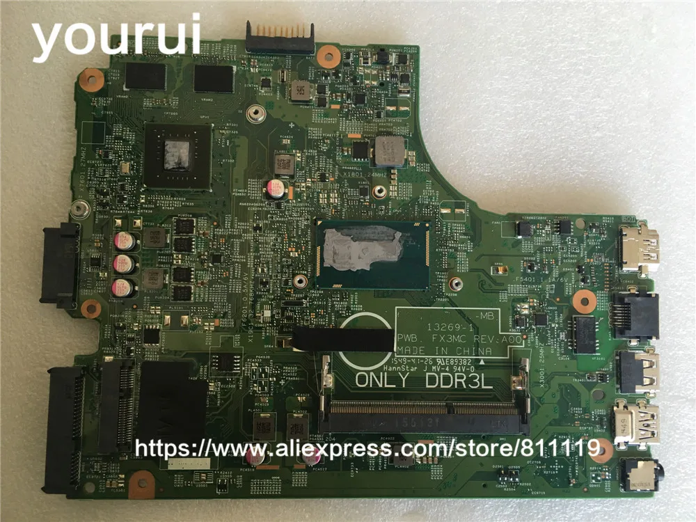 yourui For MotherBoard For DELL 15-3542 3542 3442 3543 3443 5749 SR23W I7-5500U CPU CN-0v162v 0v162v v162v 13269-1 PWB FX3MC
yourui For MotherBoard For DELL 15-3542 3542 3442 3543 3443 5749 SR23W I7-5500U CPU CN-0v162v 0v162v v162v 13269-1 PWB FX3MC
