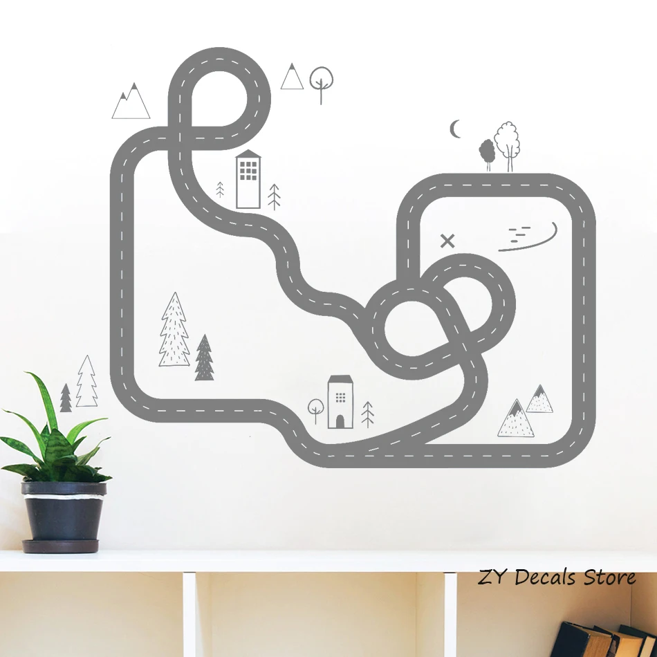Road Map Wall Art Sticker Home Decor Boy Bedroom Removable Nordic Style Boys Room Wall Decals Nursery Vinyl Decal Mural S625
Road Map Wall Art Sticker Home Decor Boy Bedroom Removable Nordic Style Boys Room Wall Decals Nursery Vinyl Decal Mural S625