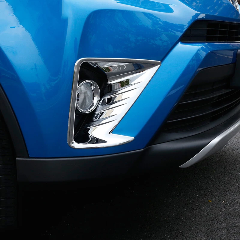 ABS Chrome Front Fog Light Head Lamp Cover Trim Bezel Decorative Car Styling Exterior Accessories 2pcs For Toyota RAV4 2017 2018
ABS Chrome Front Fog Light Head Lamp Cover Trim Bezel Decorative Car Styling Exterior Accessories 2pcs For Toyota RAV4 2017 2018