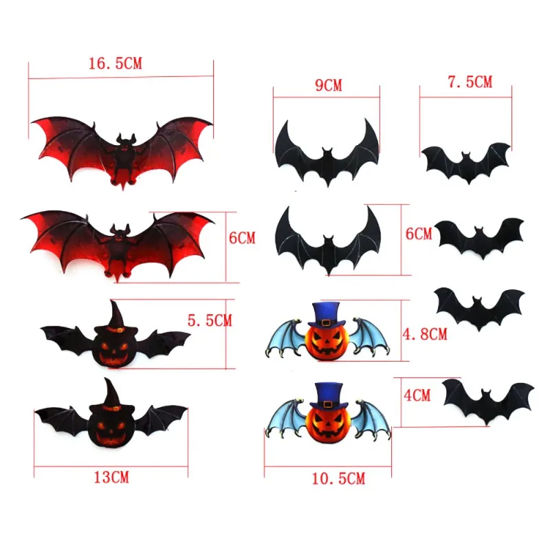 3D Bats Wall Stickers DIY Reusable Self-Adhesive Wall Art Decals For Halloween Party Home Decoration 12PCS/Set
3D Bats Wall Stickers DIY Reusable Self-Adhesive Wall Art Decals For Halloween Party Home Decoration 12PCS/Set