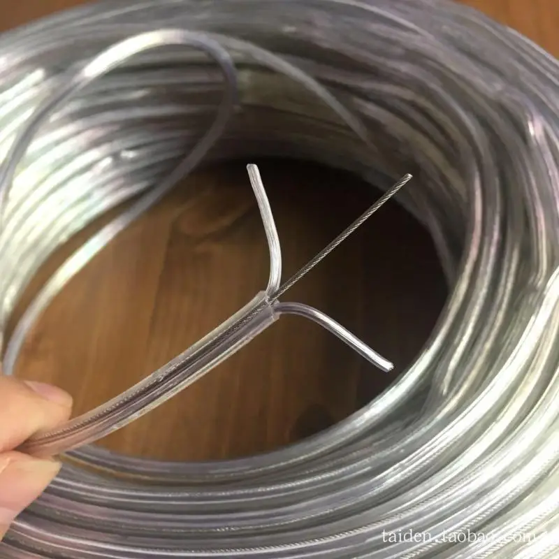 transparent 2*0.75mm power cord electric cable with 1.0mm supporting steel rope for Lighting lamps electrical wire pendant light
transparent 2*0.75mm power cord electric cable with 1.0mm supporting steel rope for Lighting lamps electrical wire pendant light