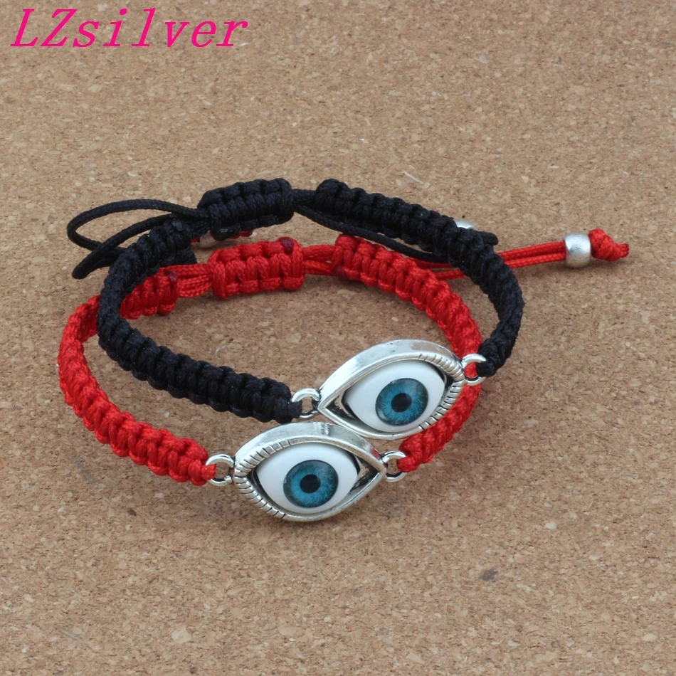 Hot ! 10pcs Hand-Woven Wrist Bracelet Zinc Alloy Eyes Bead Black & Red Cord Adjustable Bracelet B-82
Hot ! 10pcs Hand-Woven Wrist Bracelet Zinc Alloy Eyes Bead Black & Red Cord Adjustable Bracelet B-82