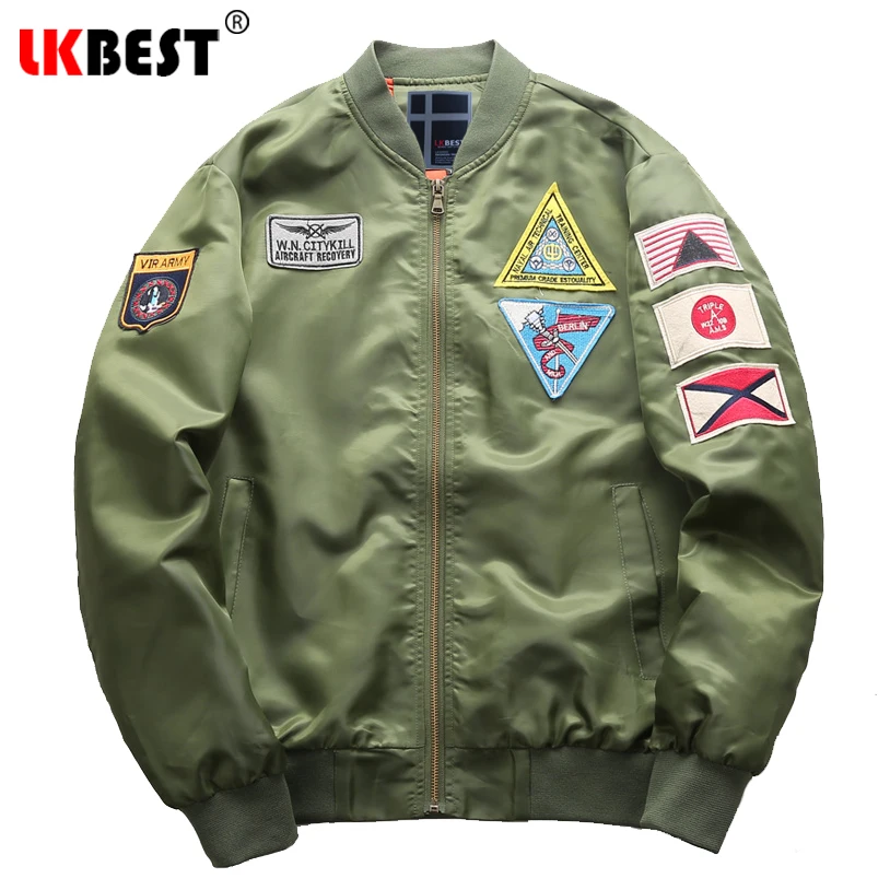 LKBEST New winter jacket men Badge Flight Mens Jacket Fashion Men Bomber Jacket Plus Size Air Force Military Jackets Coat FX10
LKBEST New winter jacket men Badge Flight Mens Jacket Fashion Men Bomber Jacket Plus Size Air Force Military Jackets Coat FX10