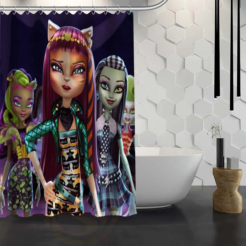 Custom Monster High Shower Curtain With Hooks High Defintion Printing Fabric Shower Curtain for Bathroom
Custom Monster High Shower Curtain With Hooks High Defintion Printing Fabric Shower Curtain for Bathroom
