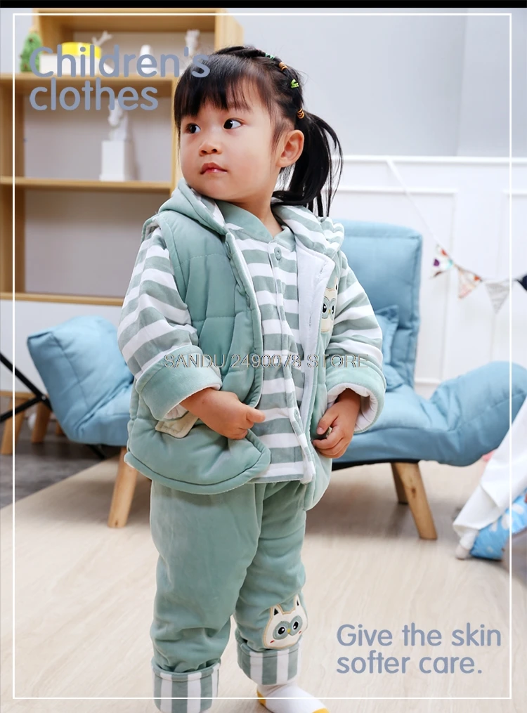 2021 Winter Newborn Baby Boy&Girl Clothing Set for Infant Kids Flannel Cotton Padded Clothes 3pcs Children Warm Outerwear Suits
2021 Winter Newborn Baby Boy&Girl Clothing Set for Infant Kids Flannel Cotton Padded Clothes 3pcs Children Warm Outerwear Suits