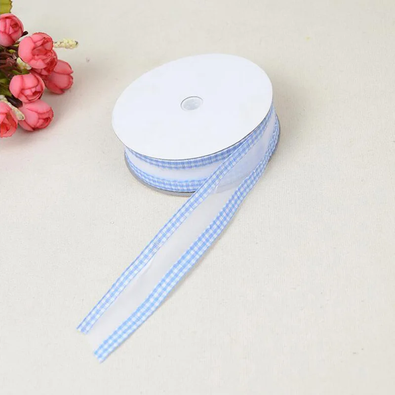 Organza Ribbon Printed Plaid Edge 1" 25mm High Quality DIY Wedding Clothing Sewing & Fabric Baby Hair Accessories BBXU-053
Organza Ribbon Printed Plaid Edge 1" 25mm High Quality DIY Wedding Clothing Sewing & Fabric Baby Hair Accessories BBXU-053