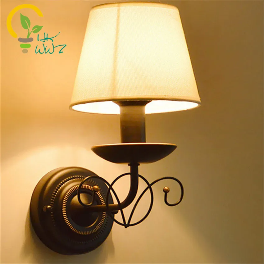 American style Vintage Wall lamp Indoor Lighting Bedside Lamps Cloth lampshade Led Wall Lights for Home 110V/220V E14
American style Vintage Wall lamp Indoor Lighting Bedside Lamps Cloth lampshade Led Wall Lights for Home 110V/220V E14