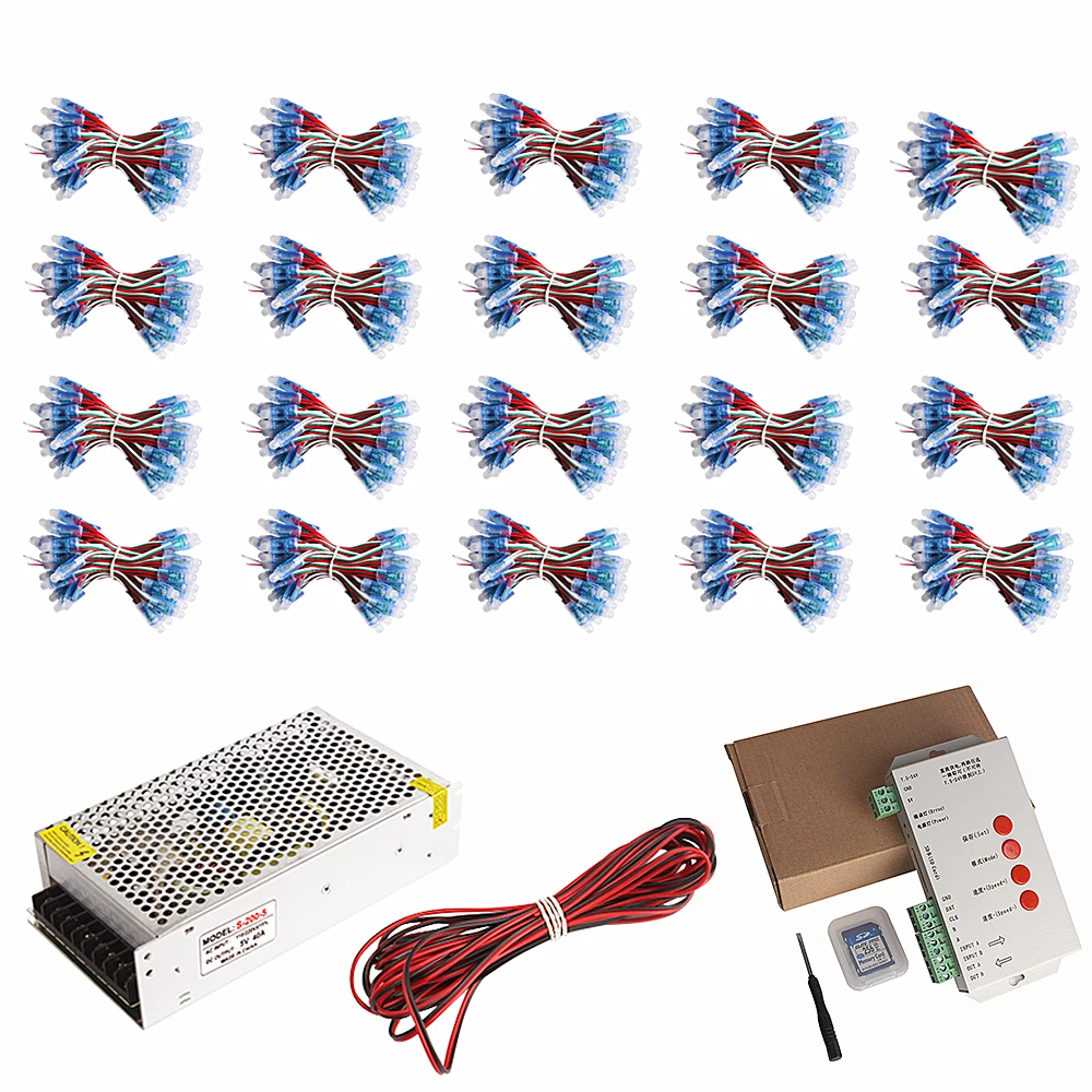1000pcs WS2811 led Pixel Module IP68 500pcs RGB diffused addressable 12mm for letter sign advertising DC 5V +T1000S Controller
1000pcs WS2811 led Pixel Module IP68 500pcs RGB diffused addressable 12mm for letter sign advertising DC 5V +T1000S Controller